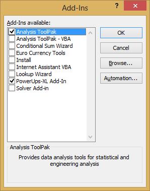 enable the analysis toolpak