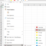 How to cross out a cell in Excel