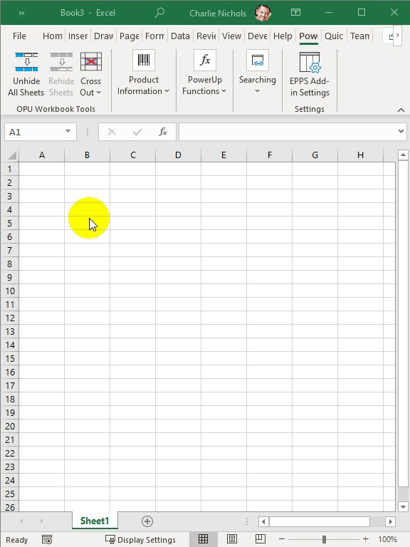 How to cross out a cell in Excel